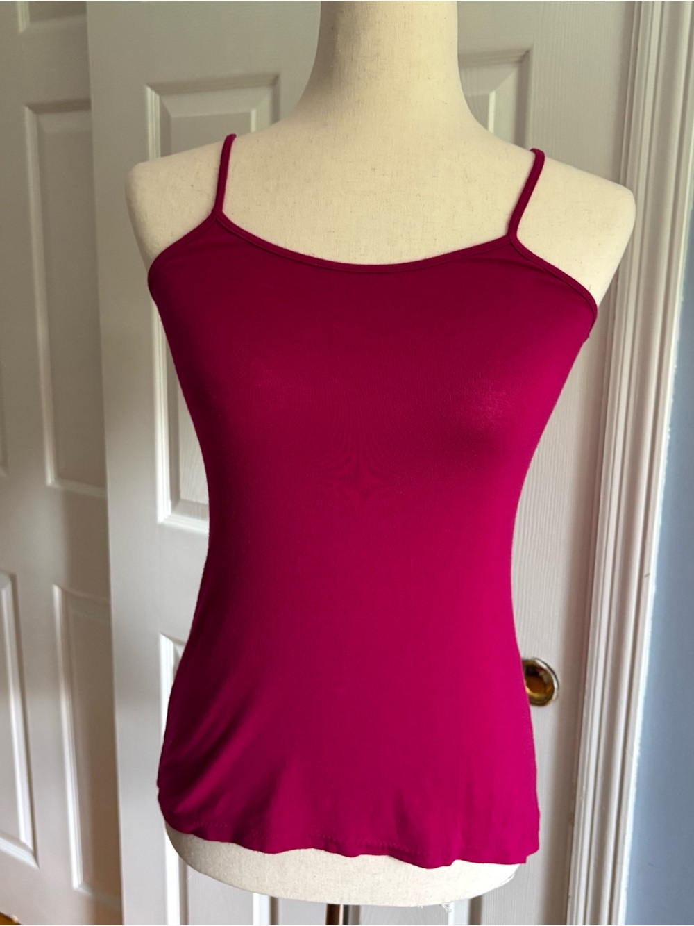 Unbranded Women’s Sleep Cami Tank Top Wine Red XS Lace Back